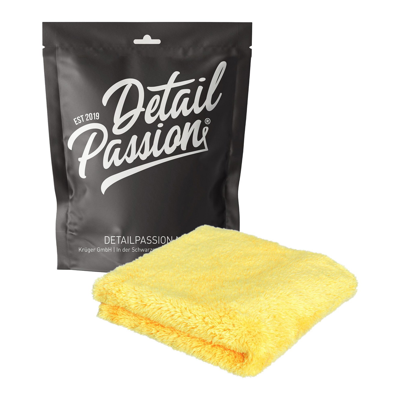 Detail Passion Hawk Edgeless Microfiber Polishing Cloth Gold 500gsm