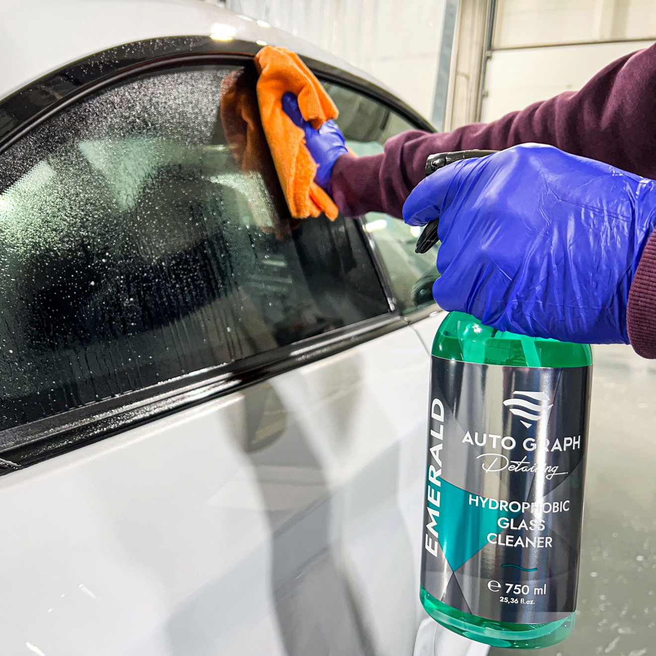 NETTOYANT DE VERRE HYDROPHOBE AUTO GRAPH EMERALD 750 ml