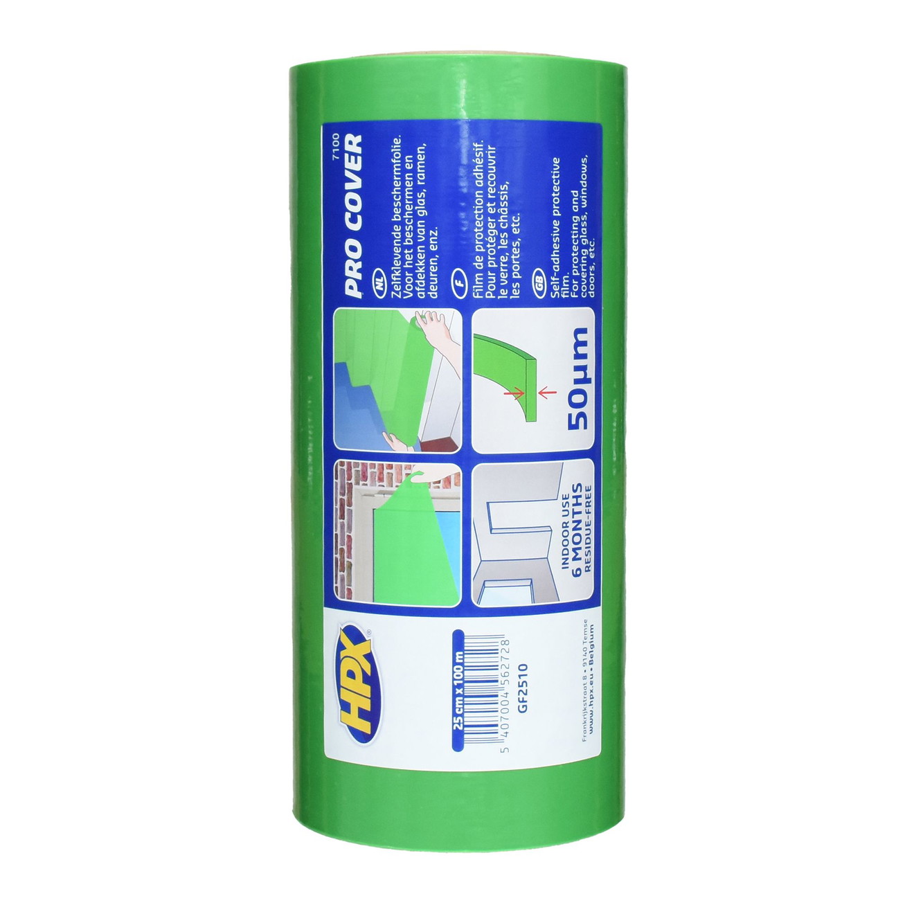 HPX Schutzfolie Reinigung + Montage 7100 Pro Cover selbstklebend 250mm x 100m HPX 7100 Pro Cover Self-Adhesive Protective Film 250mm x 100m