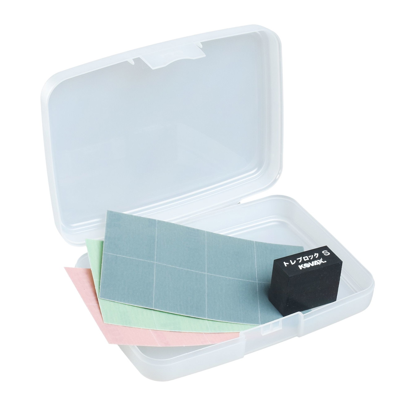 KOVAX Tolecut Toleblock Schleifset Schleifpapier Kratzerentfernen + Koffer Kovax Schleifset