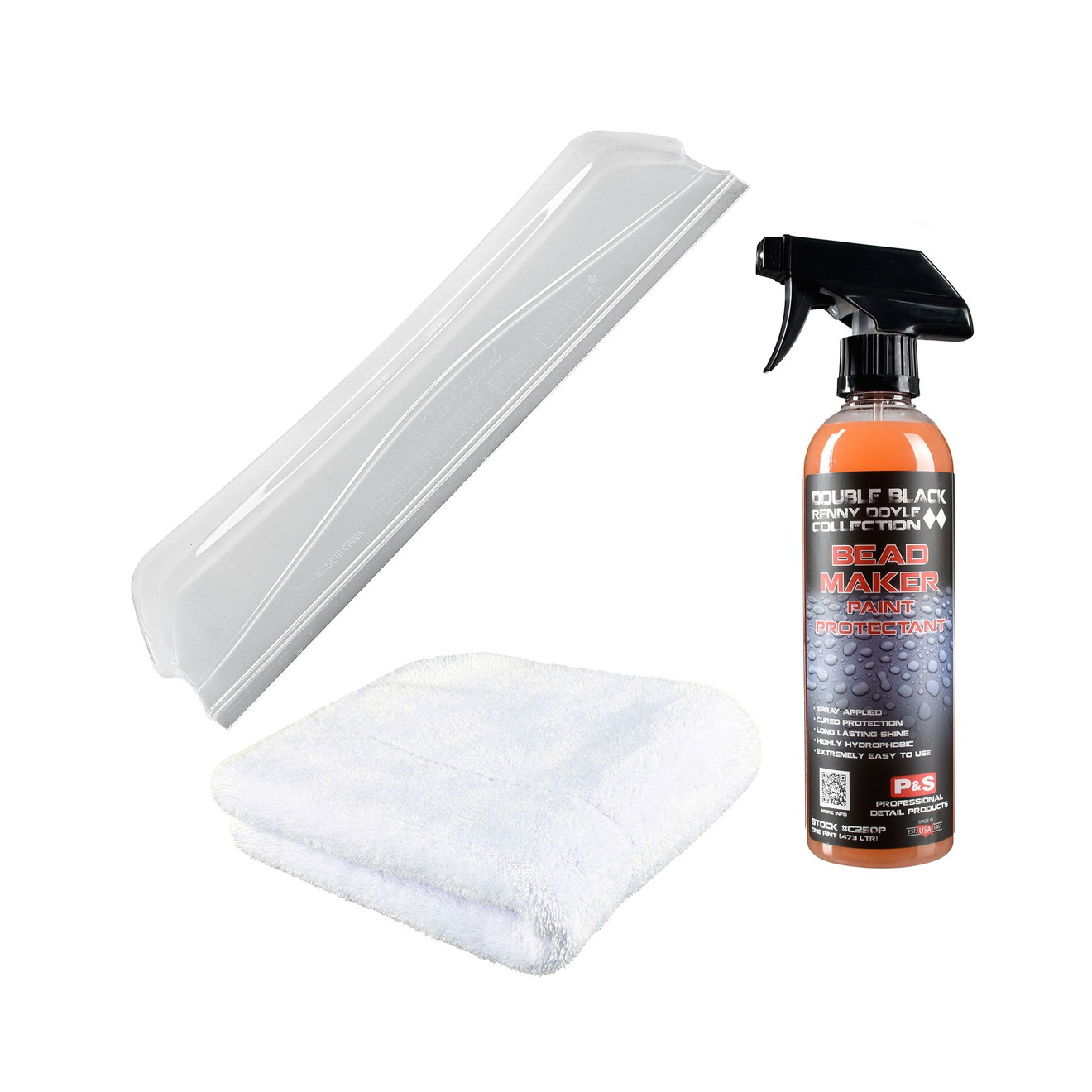 Trocknungsset California Dry Blade clear + Beadmaker + weißes Trockentuch Trocknungsset California Dry Blade clear + Beadmaker + weißes Trockentuch