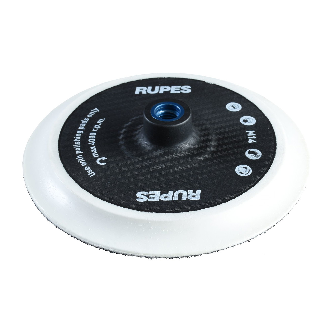 Tampon de support Rupes 165mm Velcro M14 pour polisseuses rotatives
