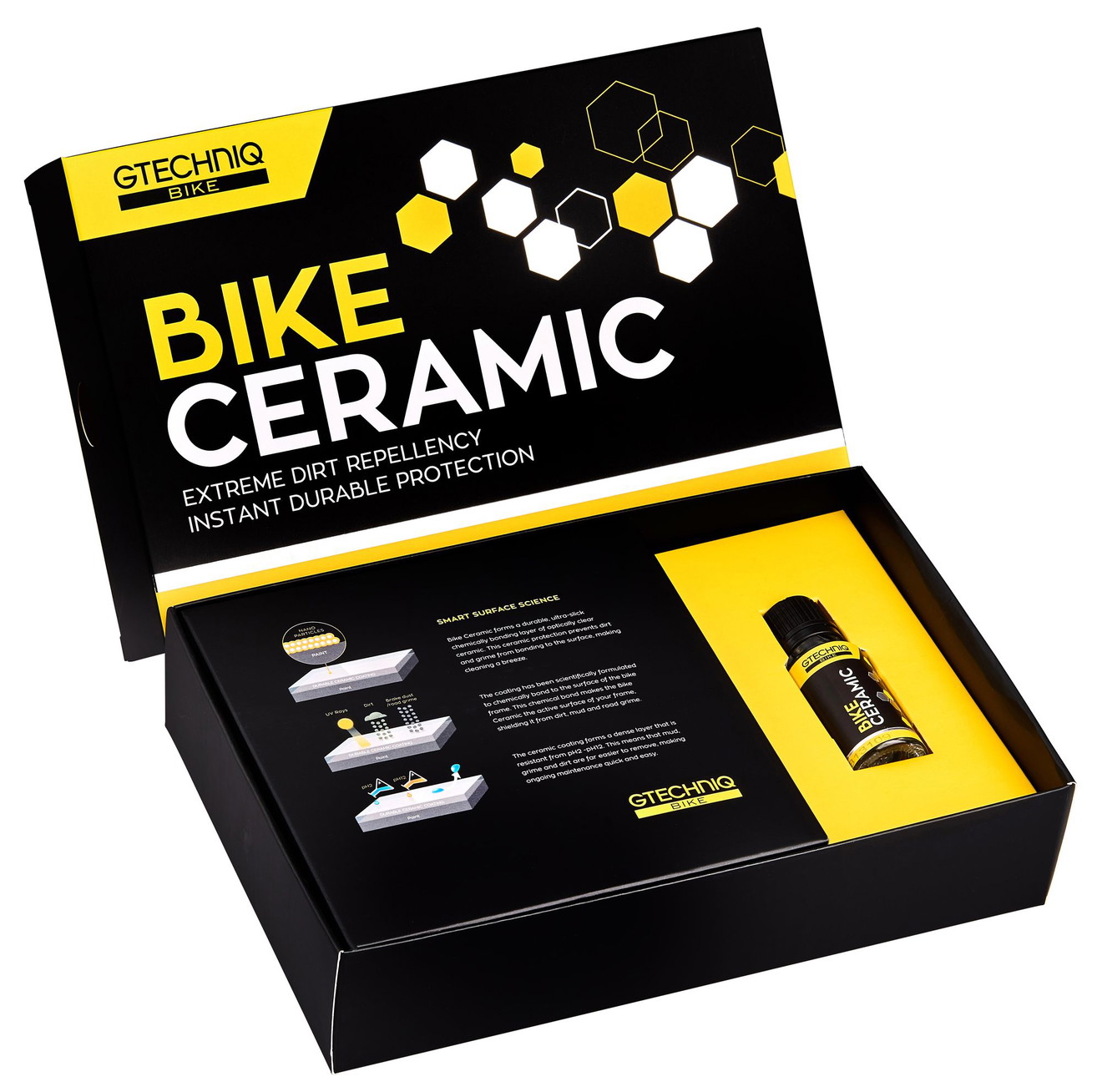 Gtechniq Bike Keramikversiegelung Fahrrad, EBike, Pedelec Ceramic Kit Fahrradpflege für Cube, Haibike, KTM, Storck