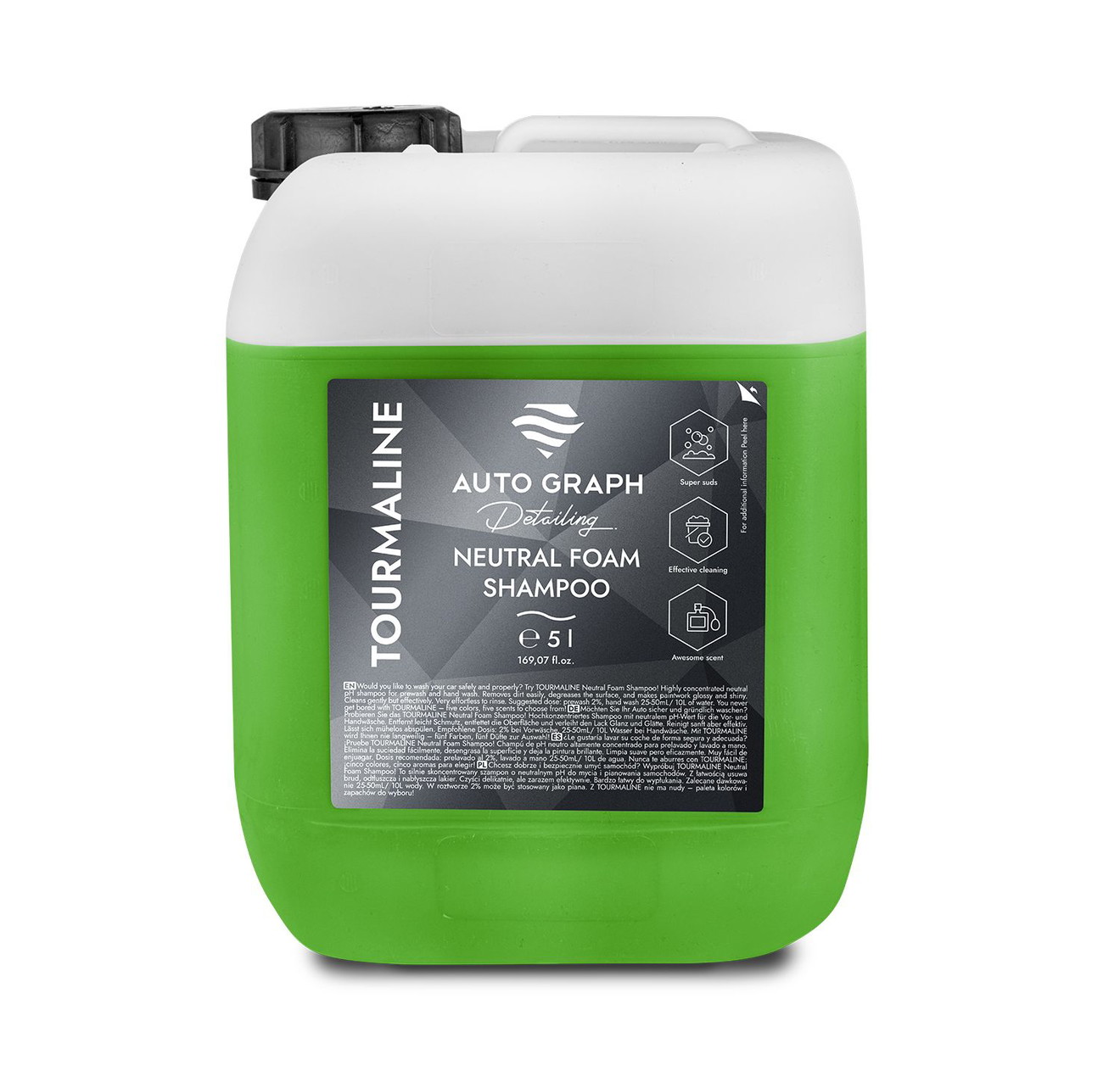 AUTO GRAPH TOURMALINE Neutral Foam Shampoo Light Green 5000ml AUTO GRAPH TOURMALINE Neutral Foam Shampoo Light Green 5000ml