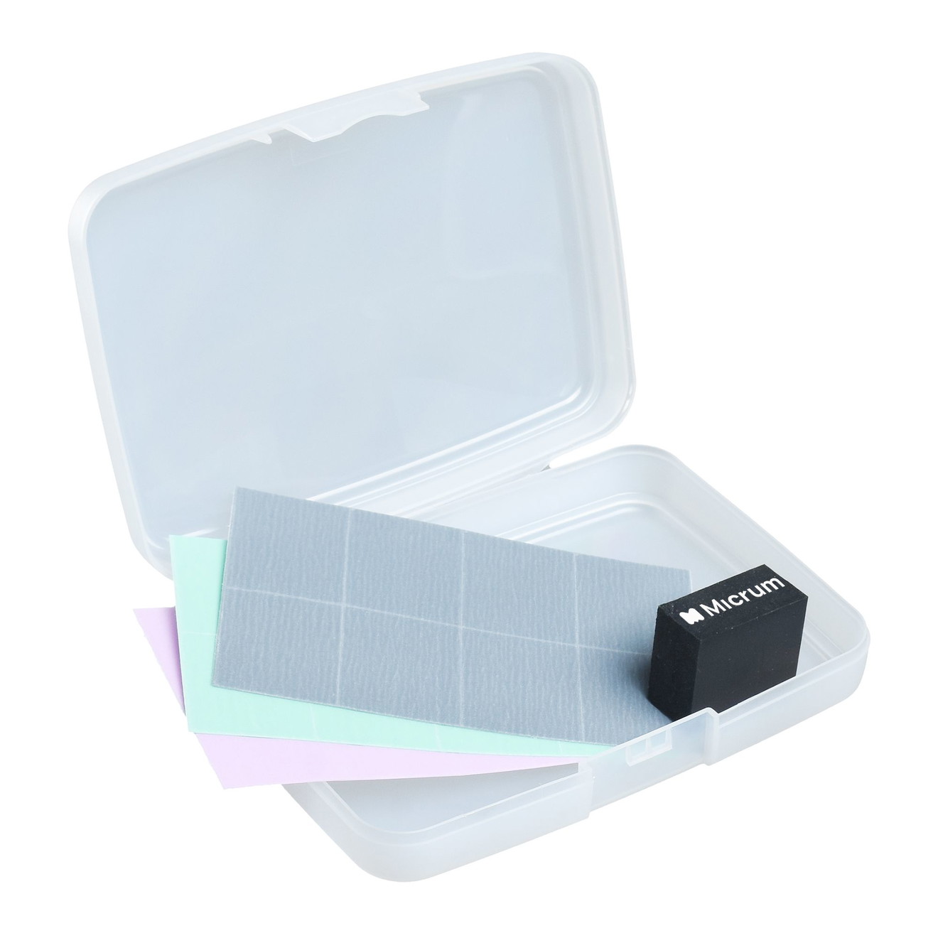 MICRUM Grap Schleifset Schleifpapier Schleifblock Kratzerentfernen + Koffer Kovax Schleifset