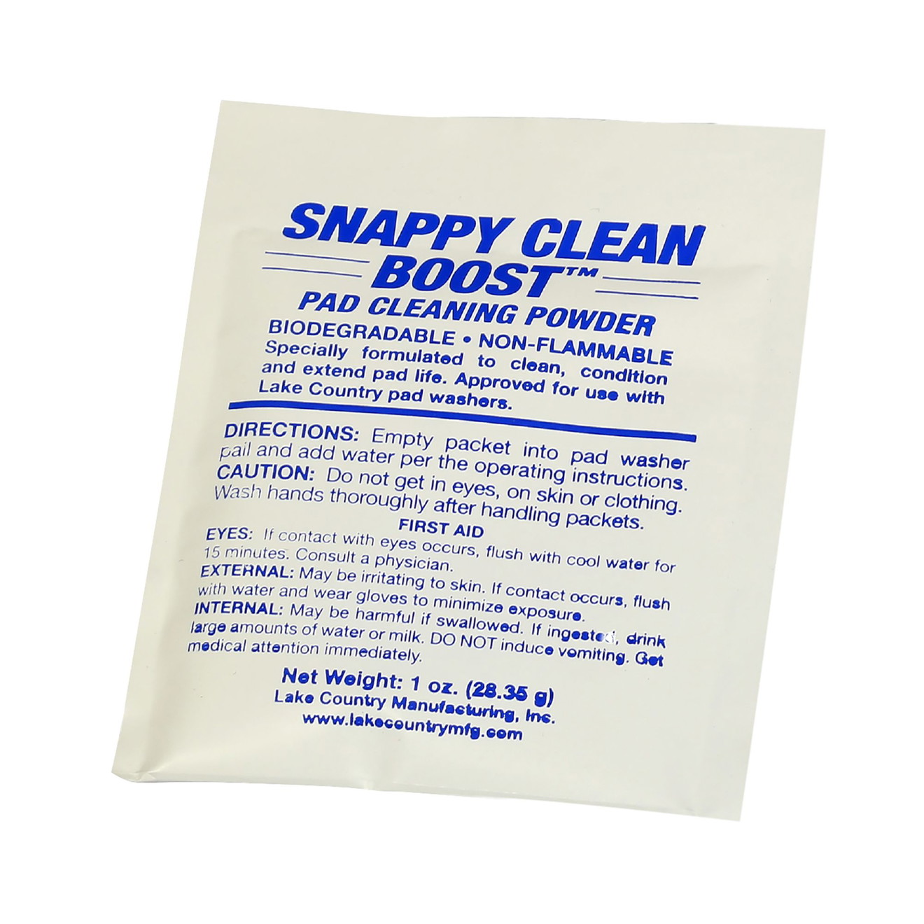 Lake Country Polierpadreiniger Granulat Snappy Clean Boost 28gr. Granulat do czyszczenia padów polerskich Lake Country Snappy Clean Boost 28g