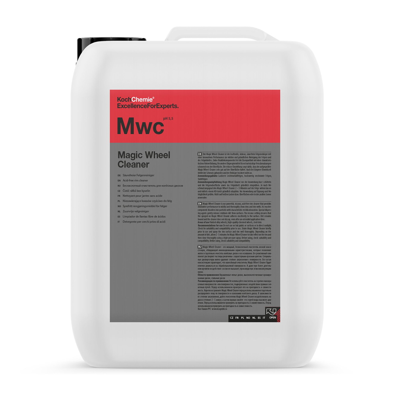 Koch Chemie Magic Wheel Cleaner Felgenreiniger säurefrei 10 Liter Koch Chemie Magic Wheel Cleaner Felgenreiniger säurefrei MWC 10 Liter