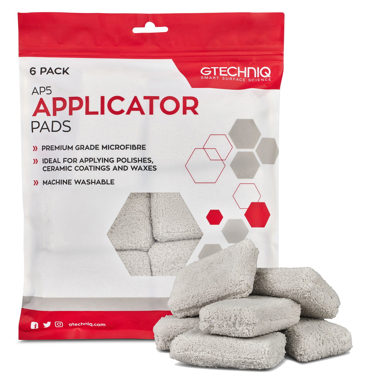 Gtechniq AP5 Microfiber Pads Mikrofaser Applikator 6er Pack Art´de Shine