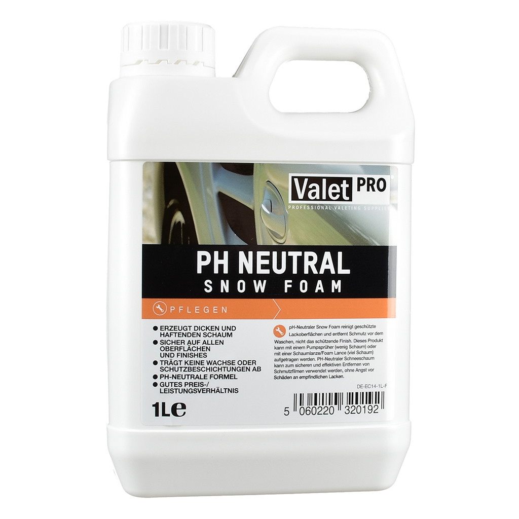 ValetPRO ph Neutral Snow Foam Schaumreiniger Vorreiniger 1000ml ValetPRO ph Neutral Snow Foam Schaumreiniger Vorreiniger 1000ml