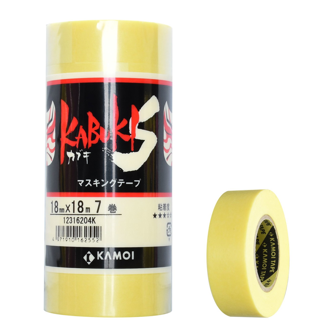 KAMOI Kabuki-S Abdeckband Abklebeband 18mm x 18m 7er Pack 3M 3434 Alternative