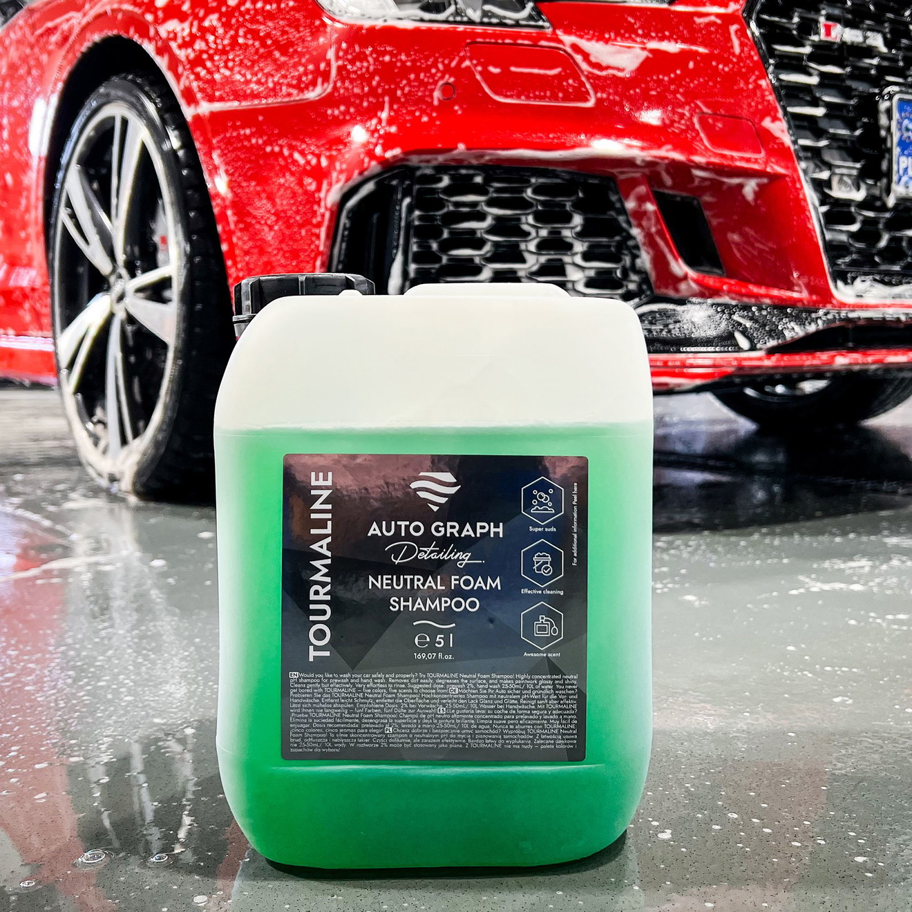 AUTO GRAPH TOURMALINE Neutral Foam Shampoo Light Green 5000ml