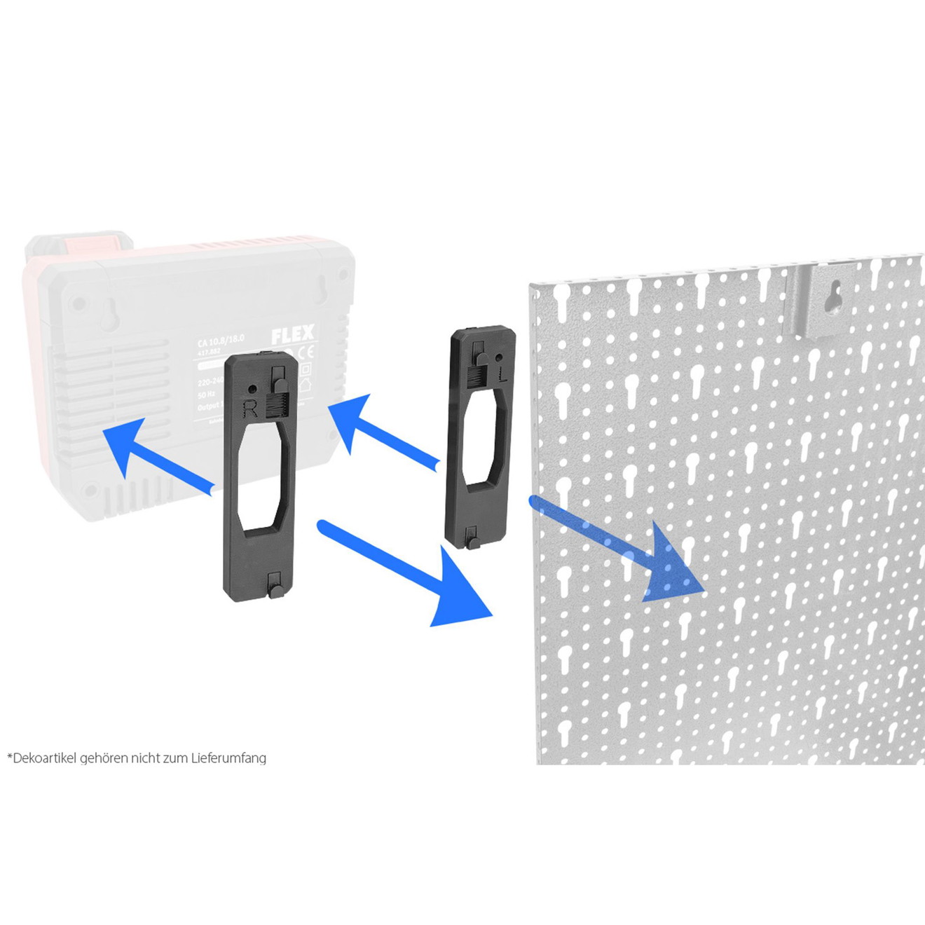 APS Detailing X-ORG Halterung für Flex PXE 80 10.8V + 18V Akku-Ladegerät
