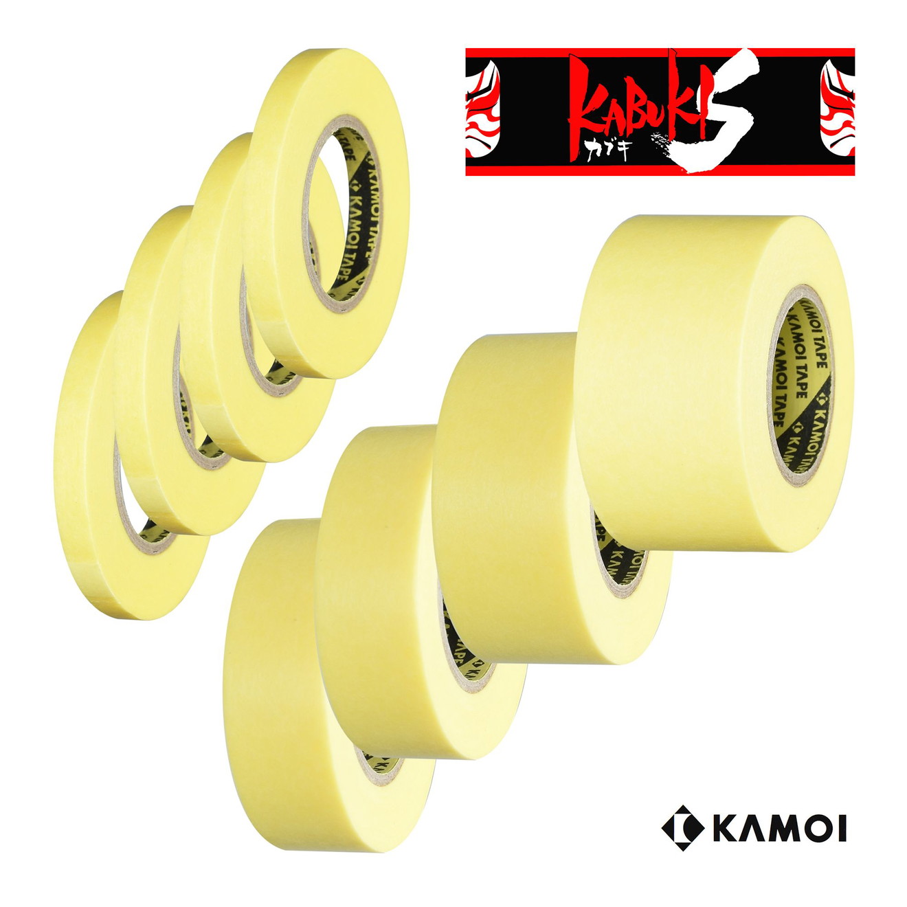 KAMOI Kabuki-S Abdeckband Abklebeband DETAILER Set 6-30mm 3M 3434 Alternative