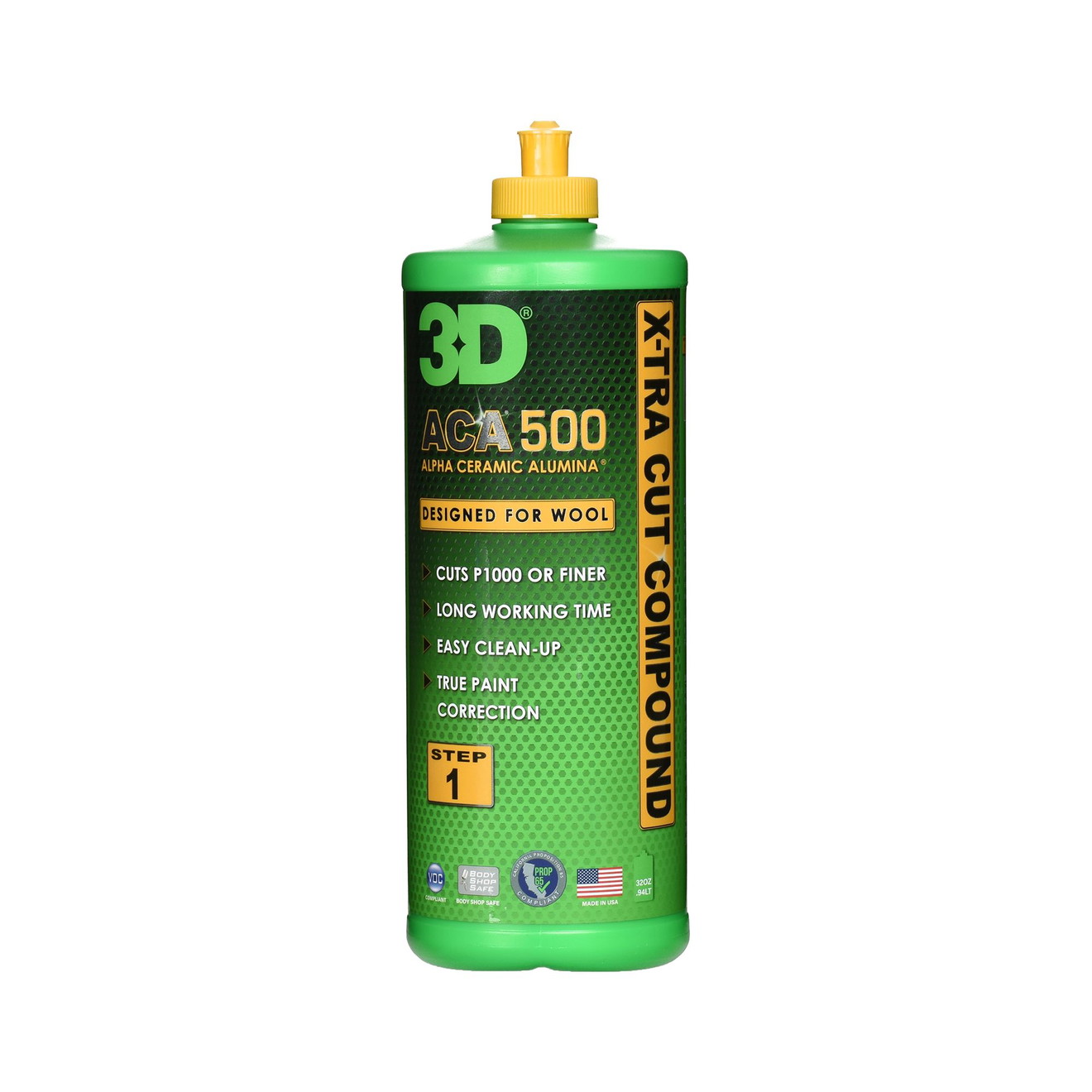 3D ACA X-TRA 500 Lackpolitur Cutting 946ml 3D ACA X-TRA 500 Politur do lakieru HeavyCut 946ml