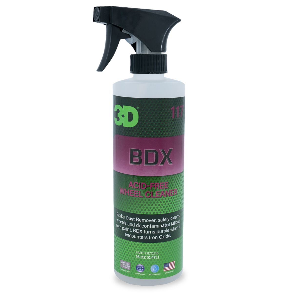 3D BDX Brake Dust Remover Felgenreiniger / Flugrostentferner 473ml 3D BDX Brake Dust Remover – Effective Rim and Rust Remover 473ml