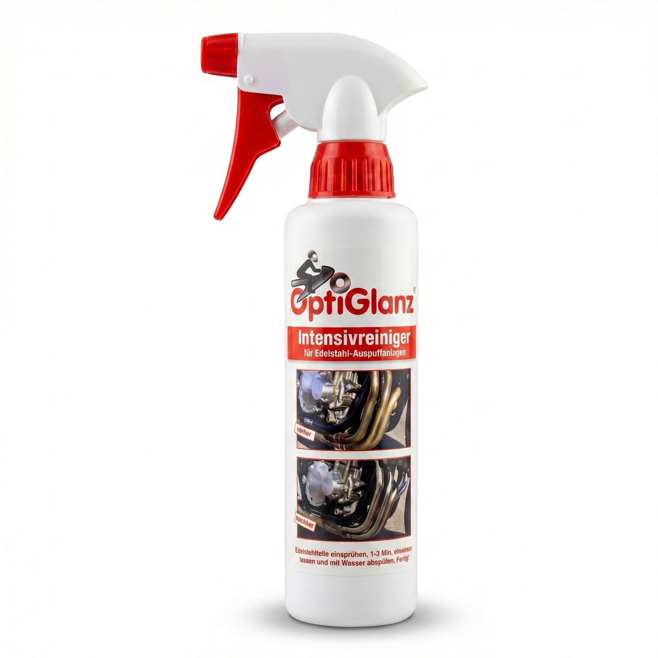 Optiglanz Edelstahlreiniger Motorrad, Auto, Auspuffanlagen 250ml