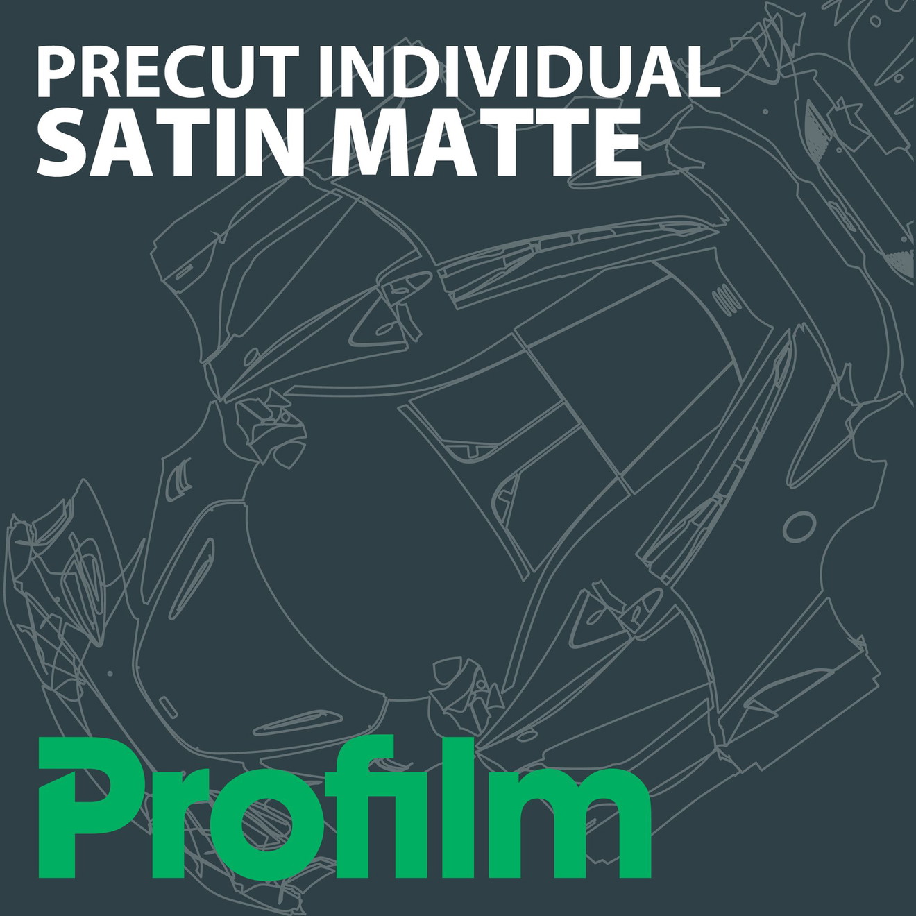 PPF PreCut Customized Satin Matte Paint Protection Film per Meter
