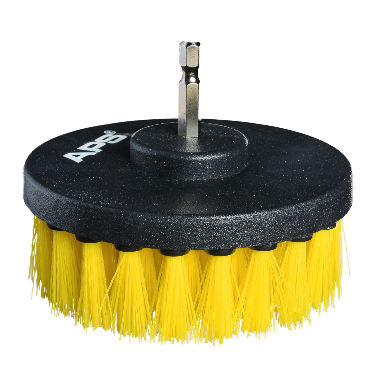 APS Drill Brush Rookie - mittelhart Rotationsbürste gelb Ø100mm APS Drill Brush Rookie - Medium Firm Rotary Brush Yellow Ø100mm