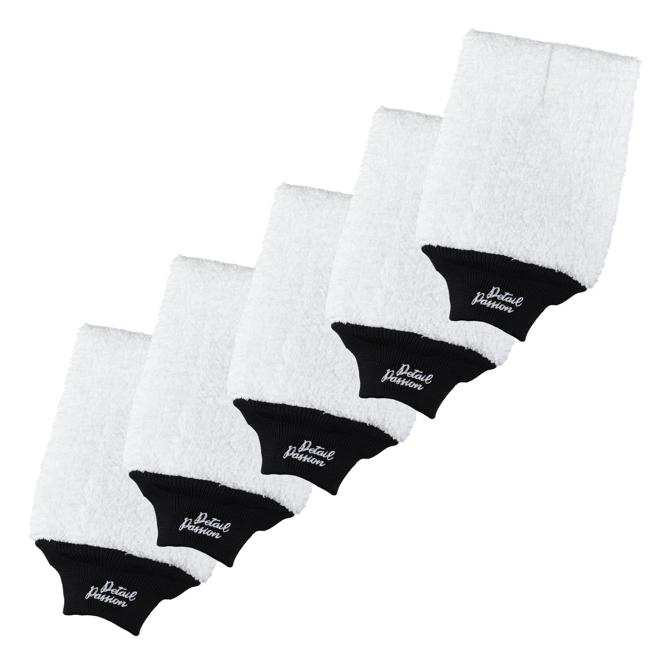 Detail Passion Paintwork-Lover Waschhandschuh 19 x 29cm 5er Set Detail Passion Paintwork-Lover Wash Mitt 19 x 29cm 5-Pack