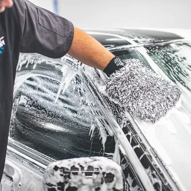 The Rag Company Waschhandschuh CYCLONE Ultra Premium Blue White