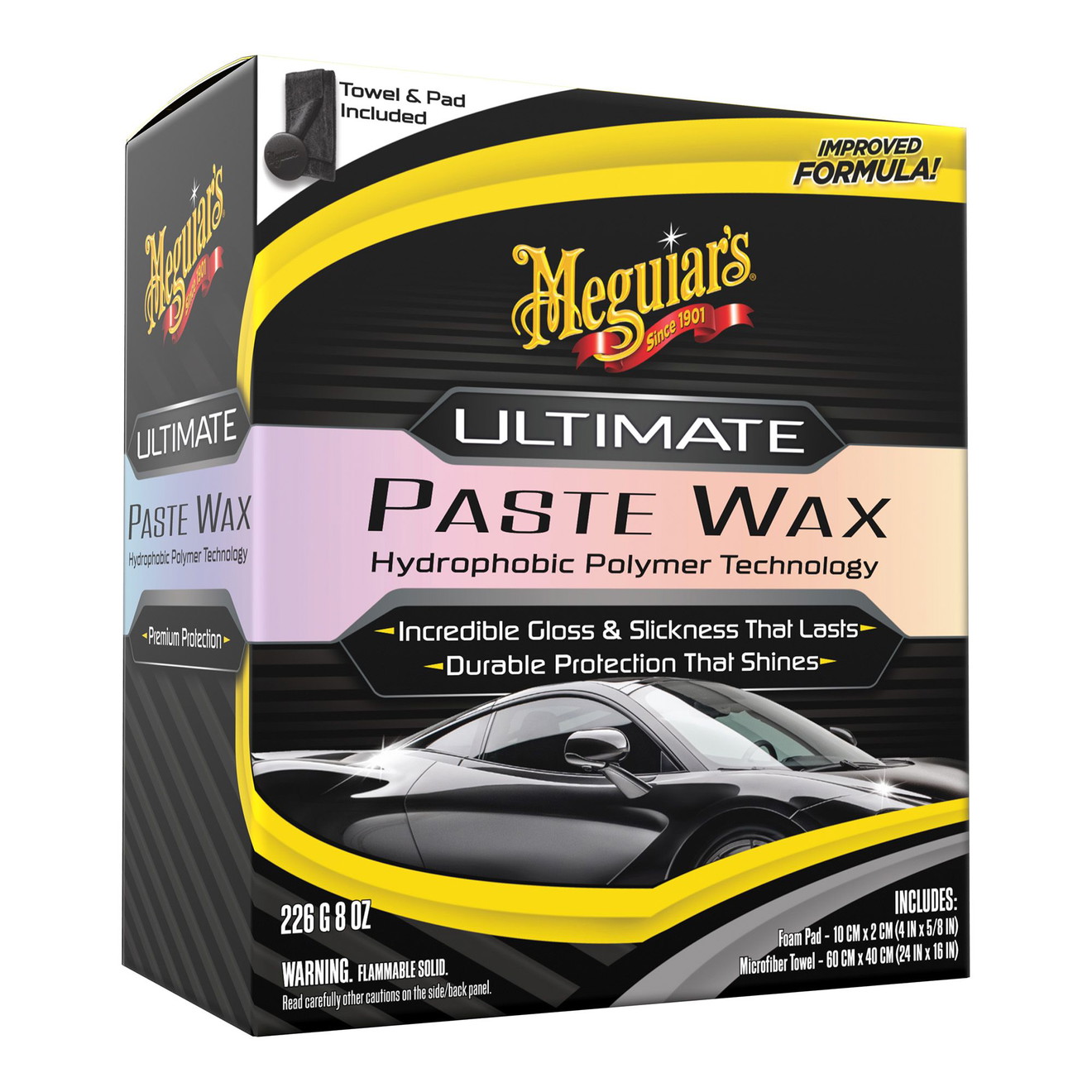 Meguiar's Ultimate Wax Paste High Gloss Polymer Car Wax 227g