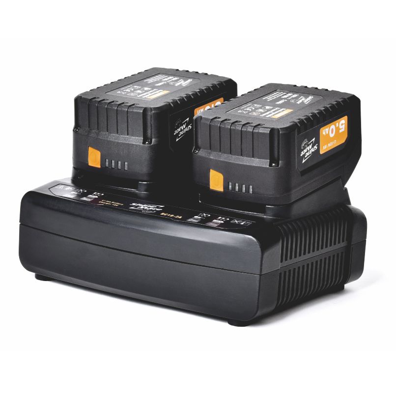 ShineMate Schnell-Ladegerät Dual sequentiell für 18V Akkus