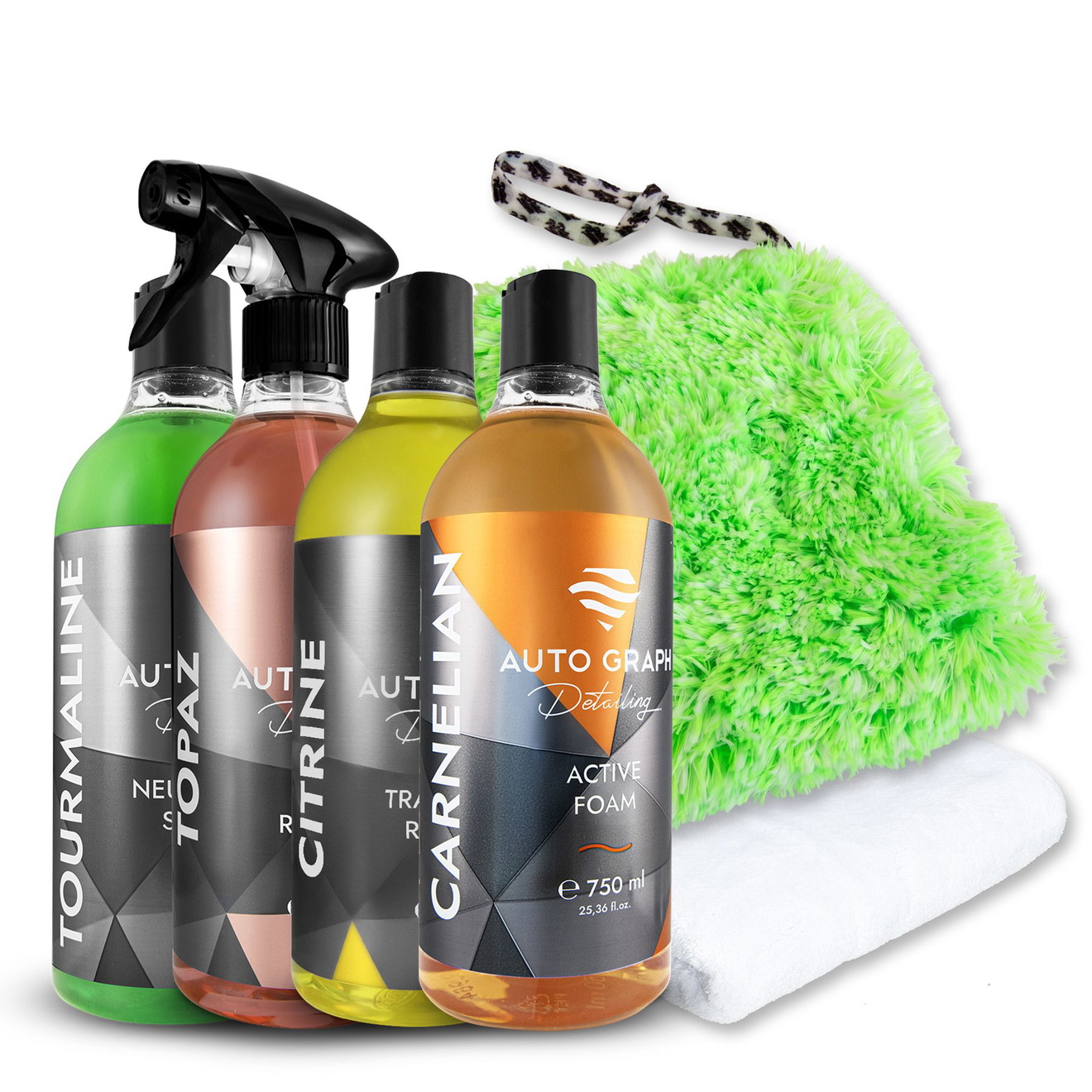 AUTO GRAPH Detailing Complete Wash Set XL – Kit lavage complet pour voiture