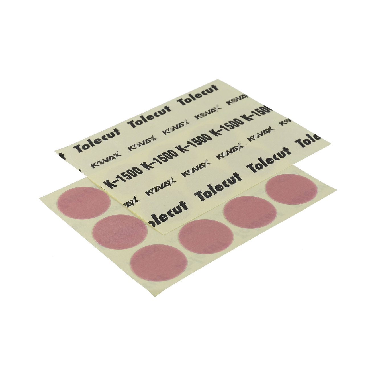 KOVAX Tolecut Rundschleifblüten Trockenschleifen rosa P1500 Ø 34mm 12er Bogen KOVAX Tolecut Miałki koła do suchego szlifowania K1500 Ø 34mm 12 sztuk