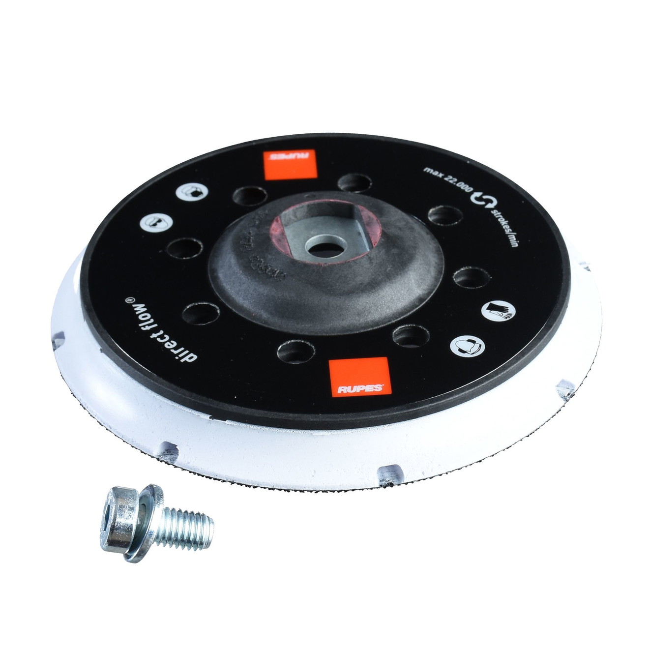 Rupes Backing Pad 125mm Hook and Loop M8 for BigFoot LHR12 and LHR15 ES