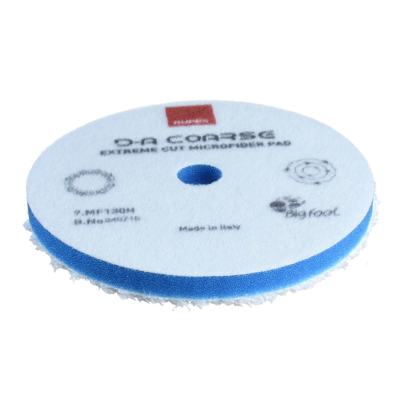 Rupes Polierpad 125mm D-A Mikrofaser COARSE hart blau Ø 130mm
