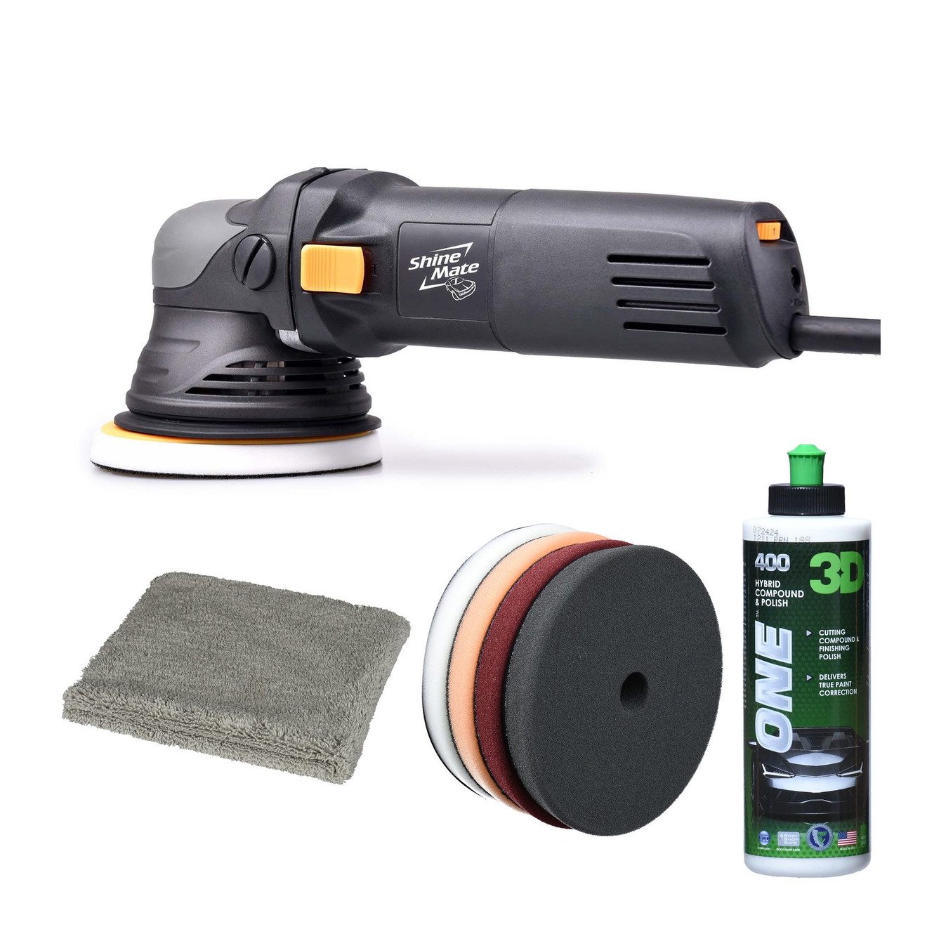 ShineMate Poliermaschine 3D Detail Passion Superbundle EX605 05/12 12mm