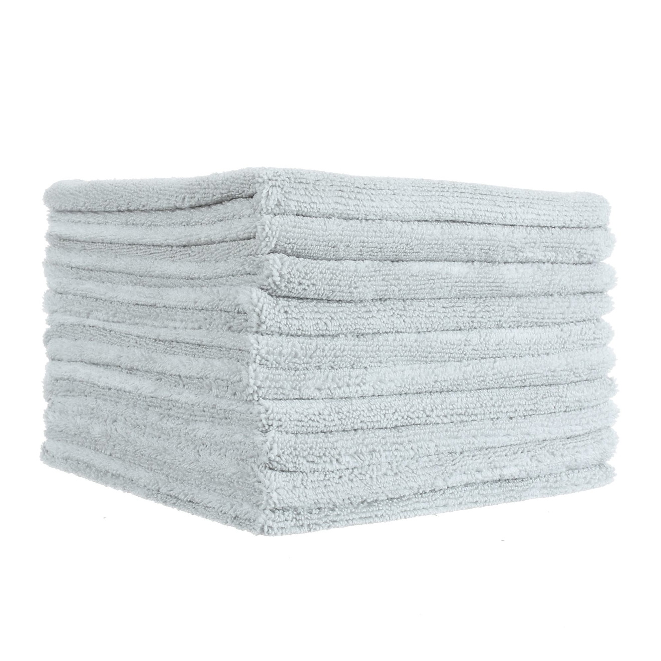 Detail Passion Microfiber Cloth Ceramic Buff Splitted Double40 Ice Grey 10 Pack