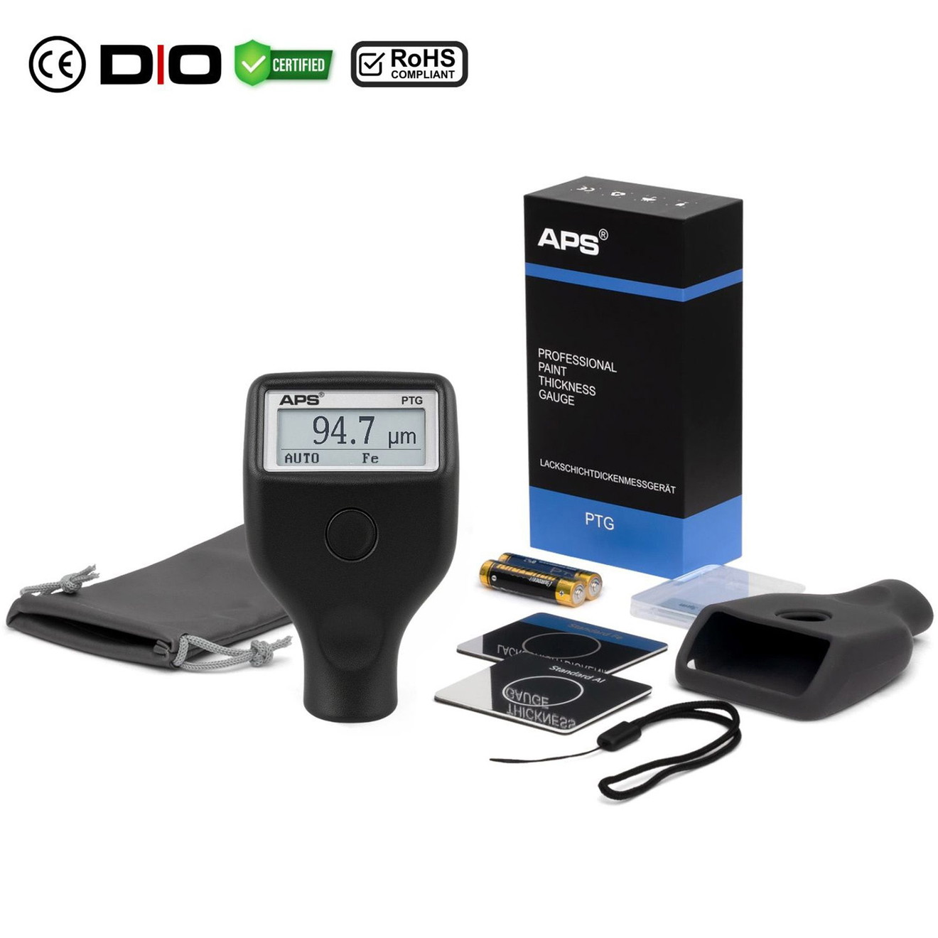 APS PTG Professional Lackmessgerät Lackschichtdickenmessgerät