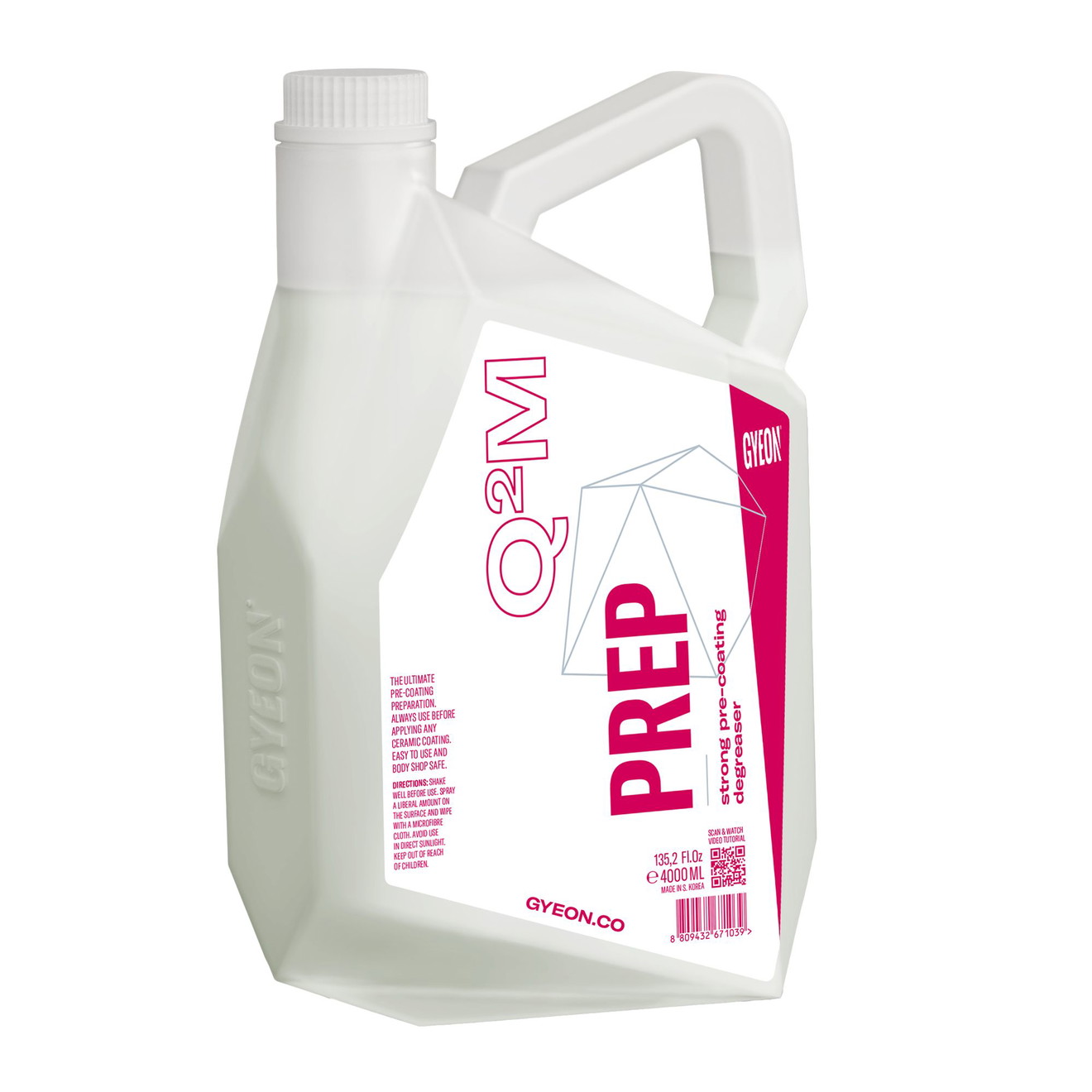 GYEON Q2M Prep Entfetter für Lackaufbereitung 4000ml