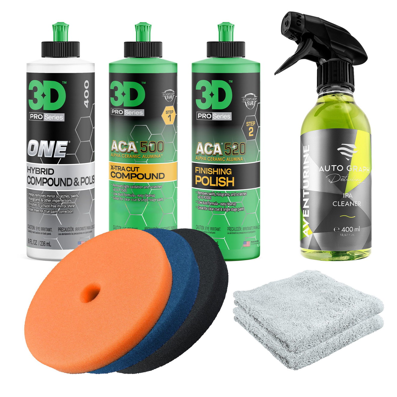 Комплект 3D авто полиране + Therminator Pads 125mm