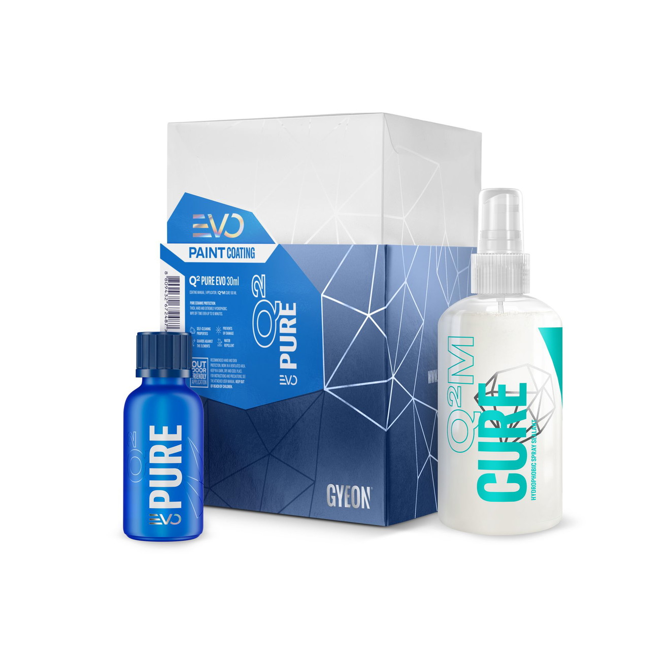 GYEON Q2 Pure EVO Auto Keramikbeschichtung Set 30ml Keramikbeschichtung & Keramikerversiegelung