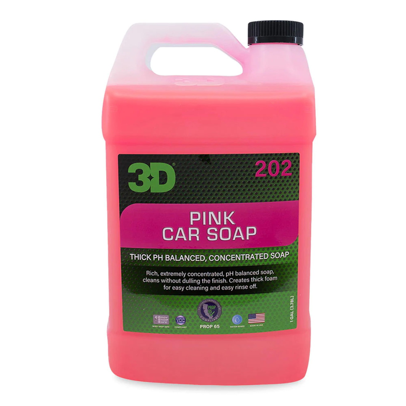 3D Pink Car Soap - High-Concentration Car Shampoo for Foam Cannons 3780ml
