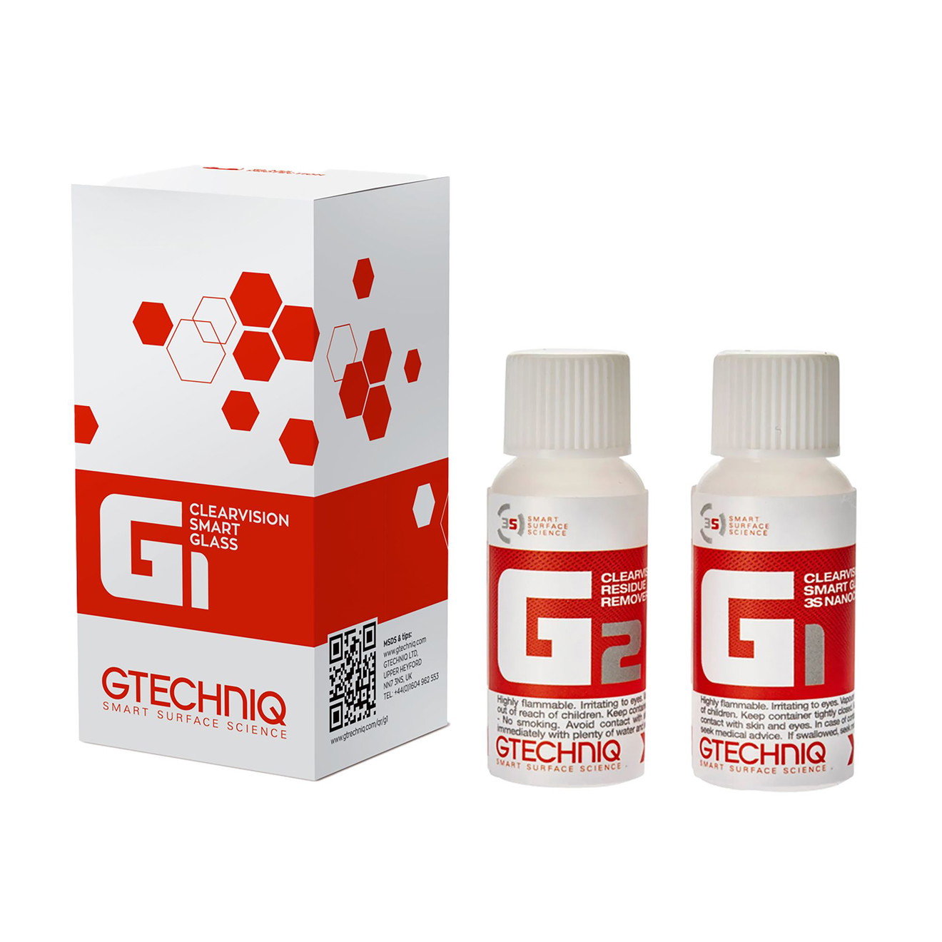 Gtechniq Glasversiegelung ClearVision Smart Glass G1 + G2 15ml Gtechniq Revêtement en verre ClearVision Smart Glass G1 + G2 15ml