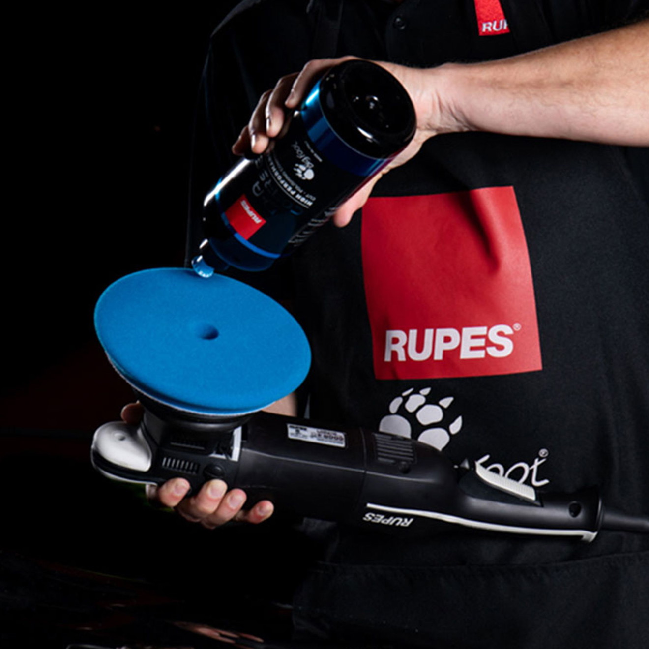 Rupes Polierpad 30mm D-A Coarse hart blau Ø 30/45mm