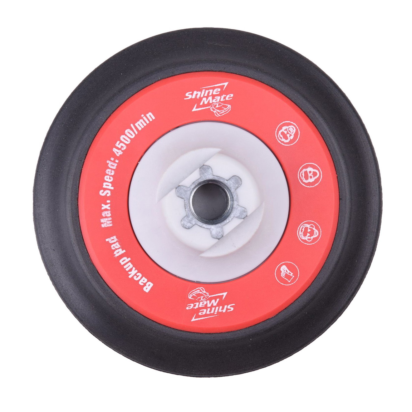 ShineMate 125mm FlexEdge Backing Pad M14-2 for Rotary Polishers