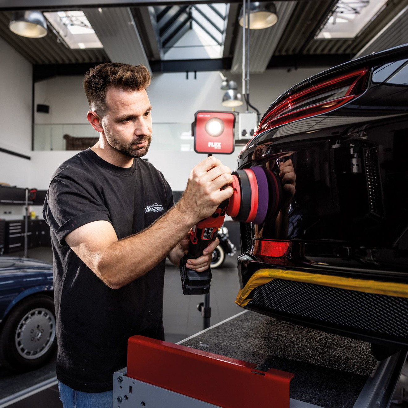 Flex Poliermaschine Akku Zwangsexzenter XCE 18V