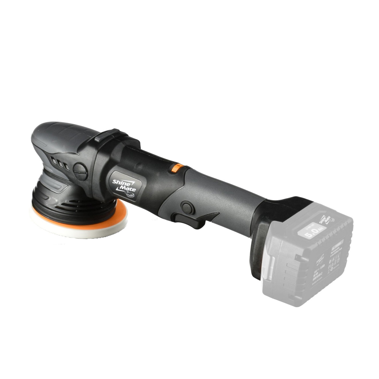 ShineMate Poliermaschine Akku-Exzenter 125mm EB351 5/15 Hub 15mm - ohne Akkus und Zubehör