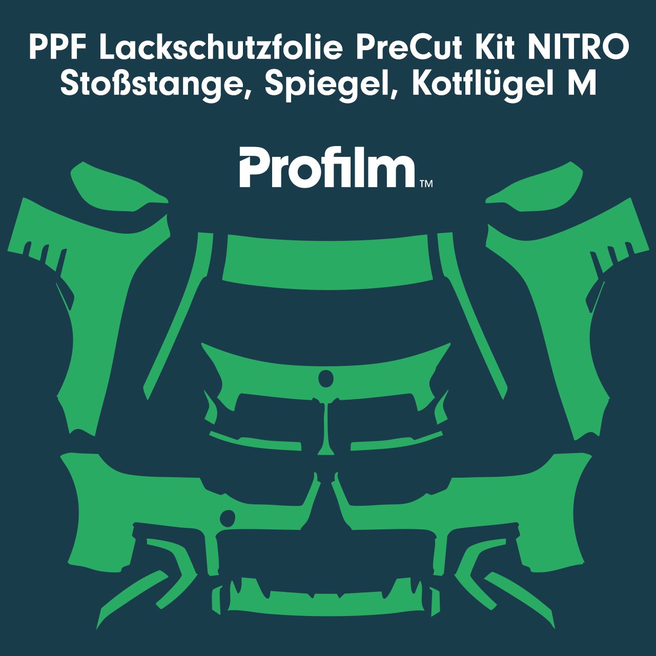 Profilm PPF Lackschutzfolie PreCut Kit NITRO Stoßstange, Spiegel, Kotflügel M Kit de protection de peinture Profilm PPF PreCut NITRO Pare-chocs, Miroir, Aile