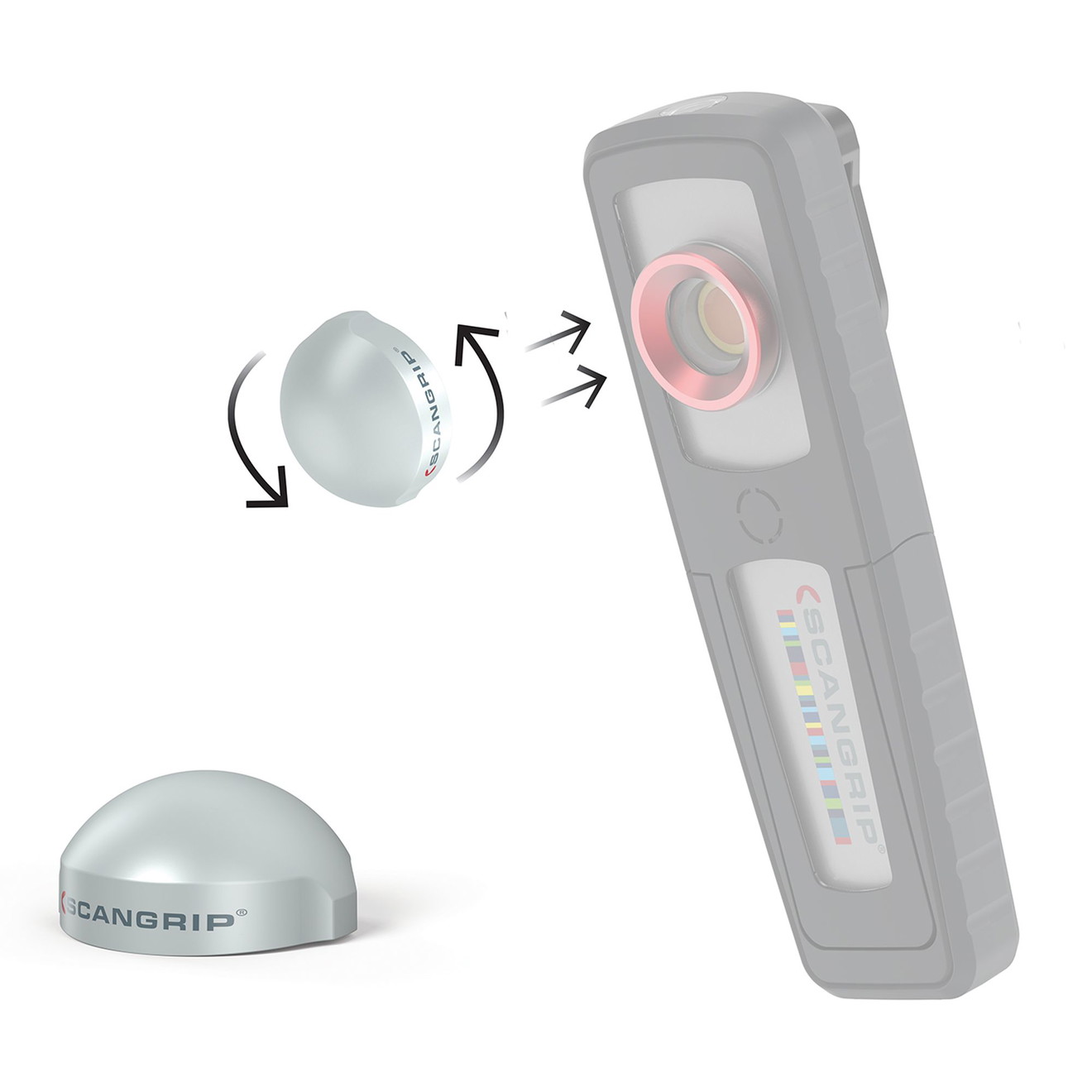 Scangrip Diffuser Small Lichtstreuer SunMatch 3, 4, MiniMatch, Meguiar MT103