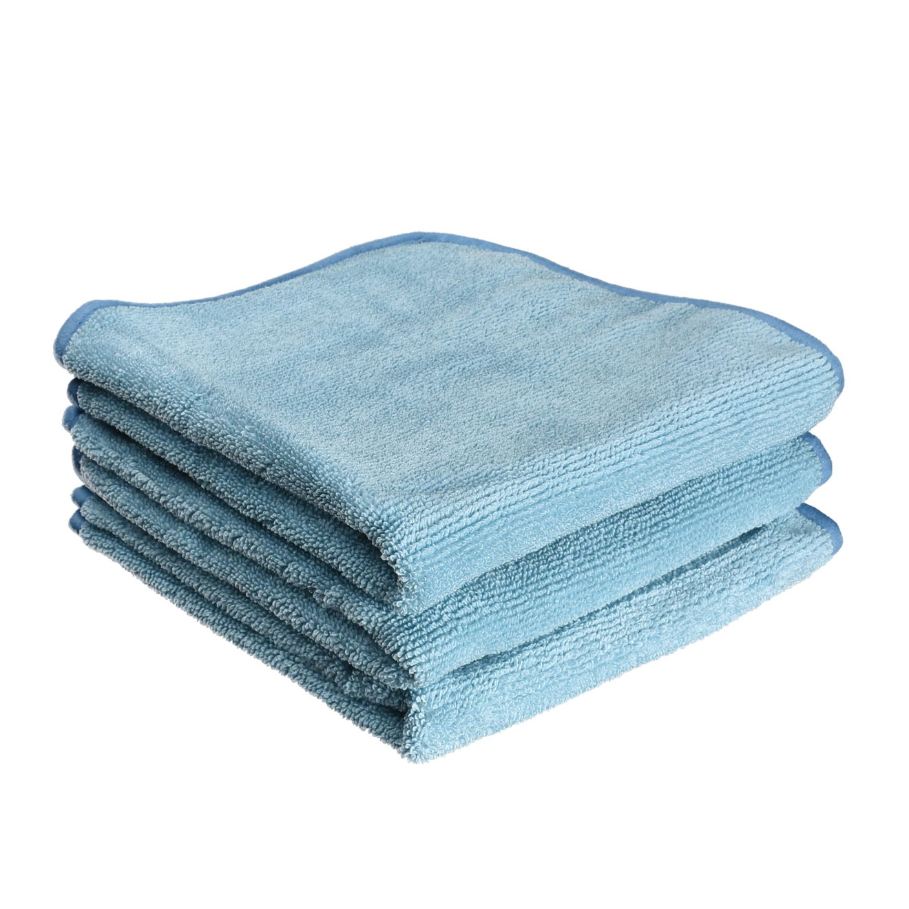 The Rag Company Premium Poliertuch For The Windows FTW 3er Set blue Premium Mikrofasertuch FTW do Okien 3szt. niebieskie