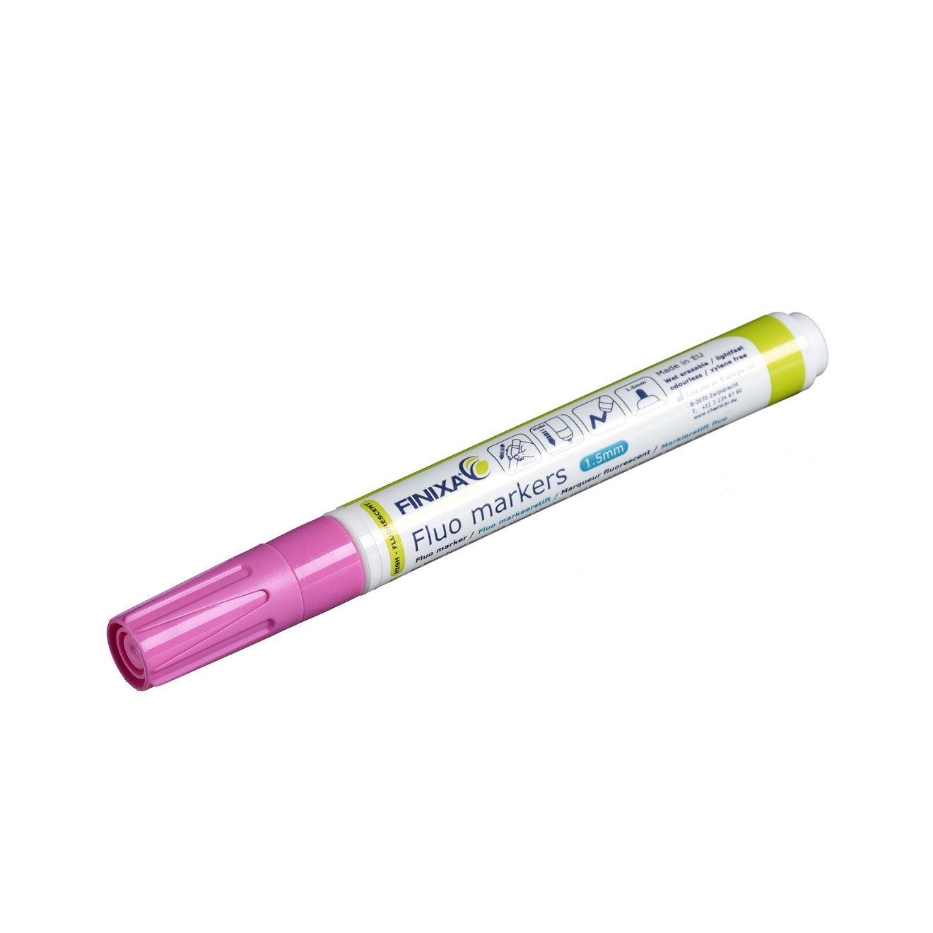 Markierungsstift neon-rosa 1.5mm für Lackarbeiten Neon Pink Marker 1.5mm for Paint Repairs