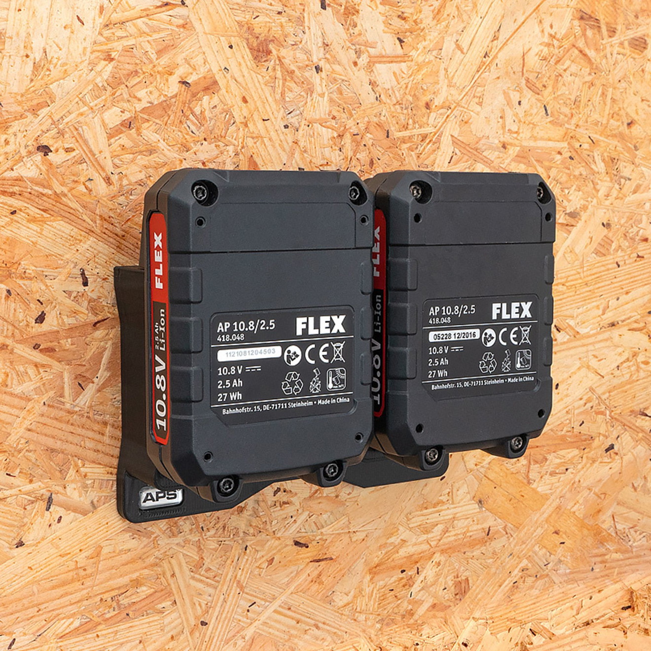 APS Detailing X-ORG 2-fach Akku Halterung für Flex 10.8V Akkus
