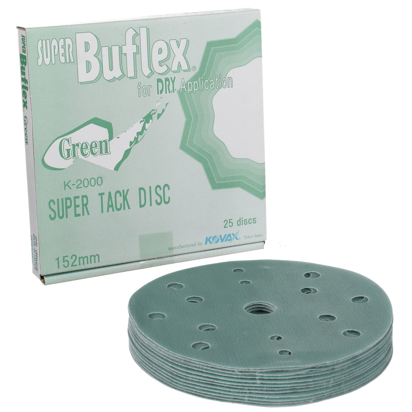 KOVAX Buflex Dry Super Tack K2000 Sanding Disc 150mm 25 Pack