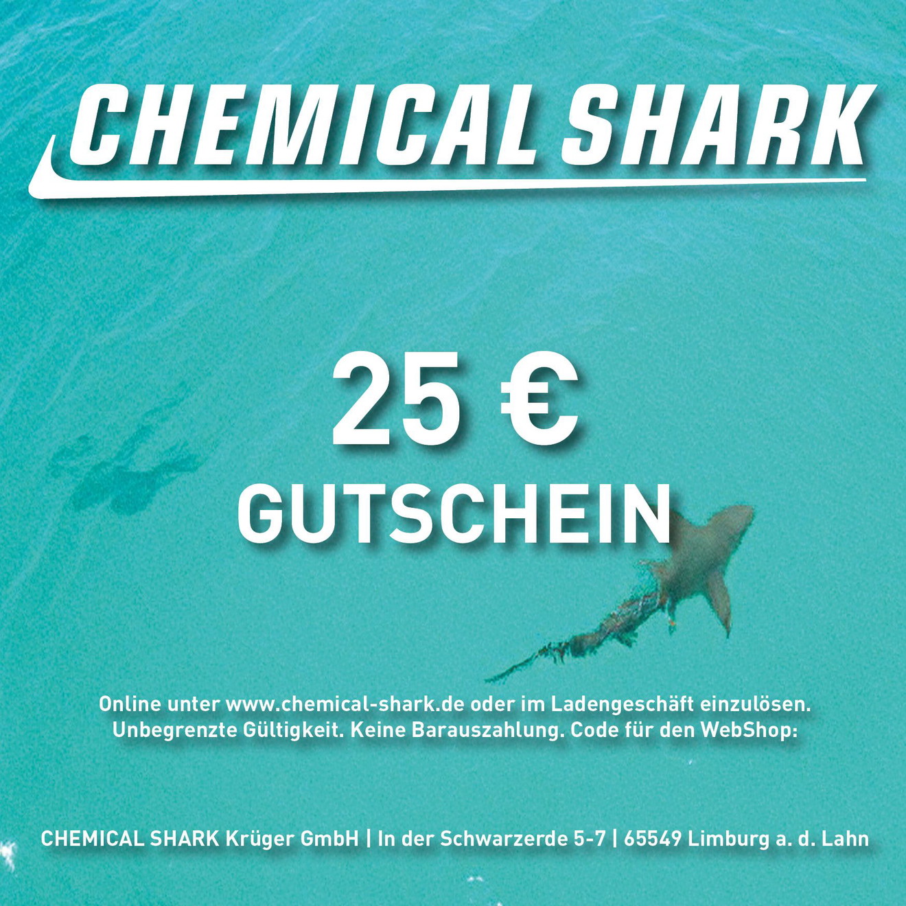 Chemical Shark Gift Voucher 25 EURO