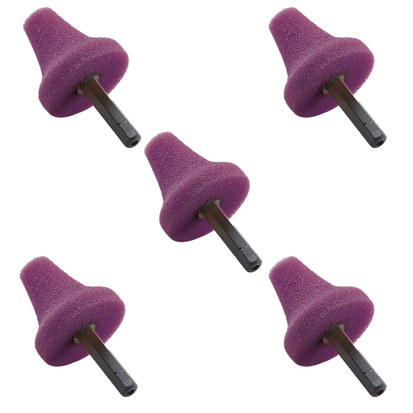 Flex Polishing Sponge Cone Medium 1/4 Hex Bit
